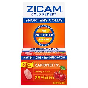 Zicam Cold Remedy Cold Remedy RapidMelts Quick Dissolve Tablets