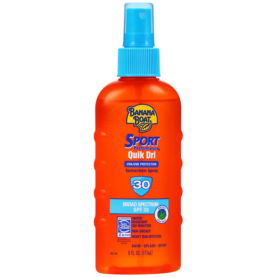 Banana Boat Sport Performance Quick Dri Sunscreen Spray, SPF 30