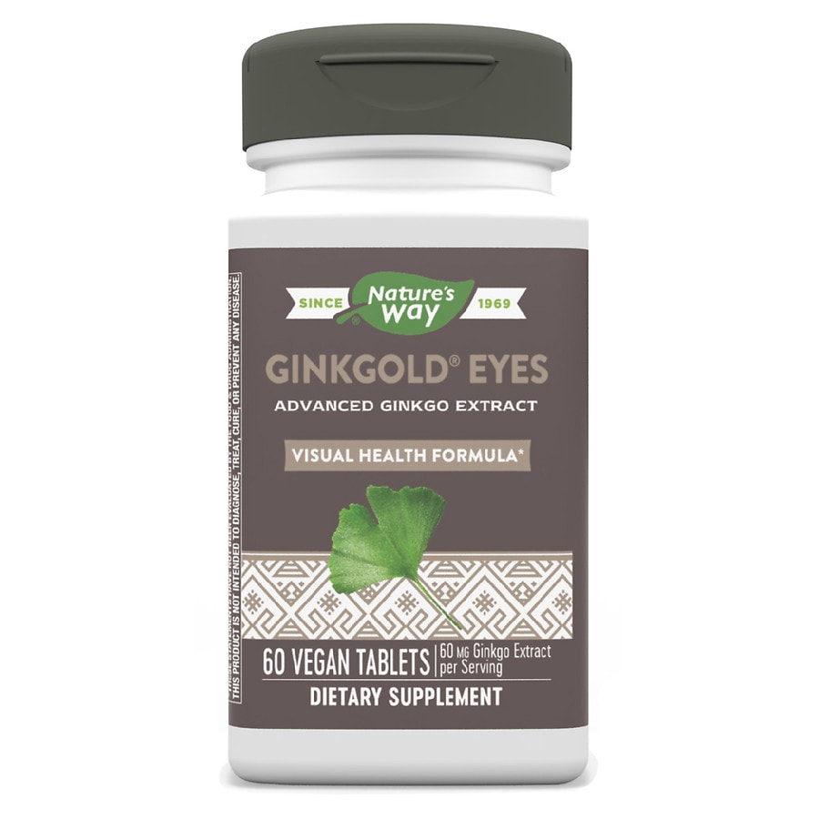  Nature's Way Ginkgold Eyes Ginkgo Biloba, Tablets 