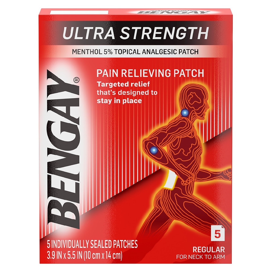 BenGay Ultra Strength Pain Relief Patches Regular