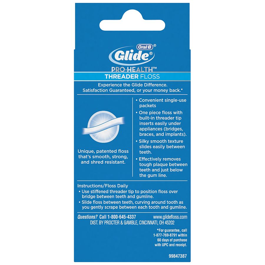 Oral B Glide Pro Health Threader Floss Walgreens
